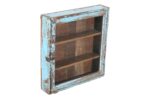 Antique Indian Teak Wood Spice Or Medicine Cabinet