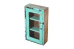 Antique Indian Teak Wood Spice Or Medicine Cabinet