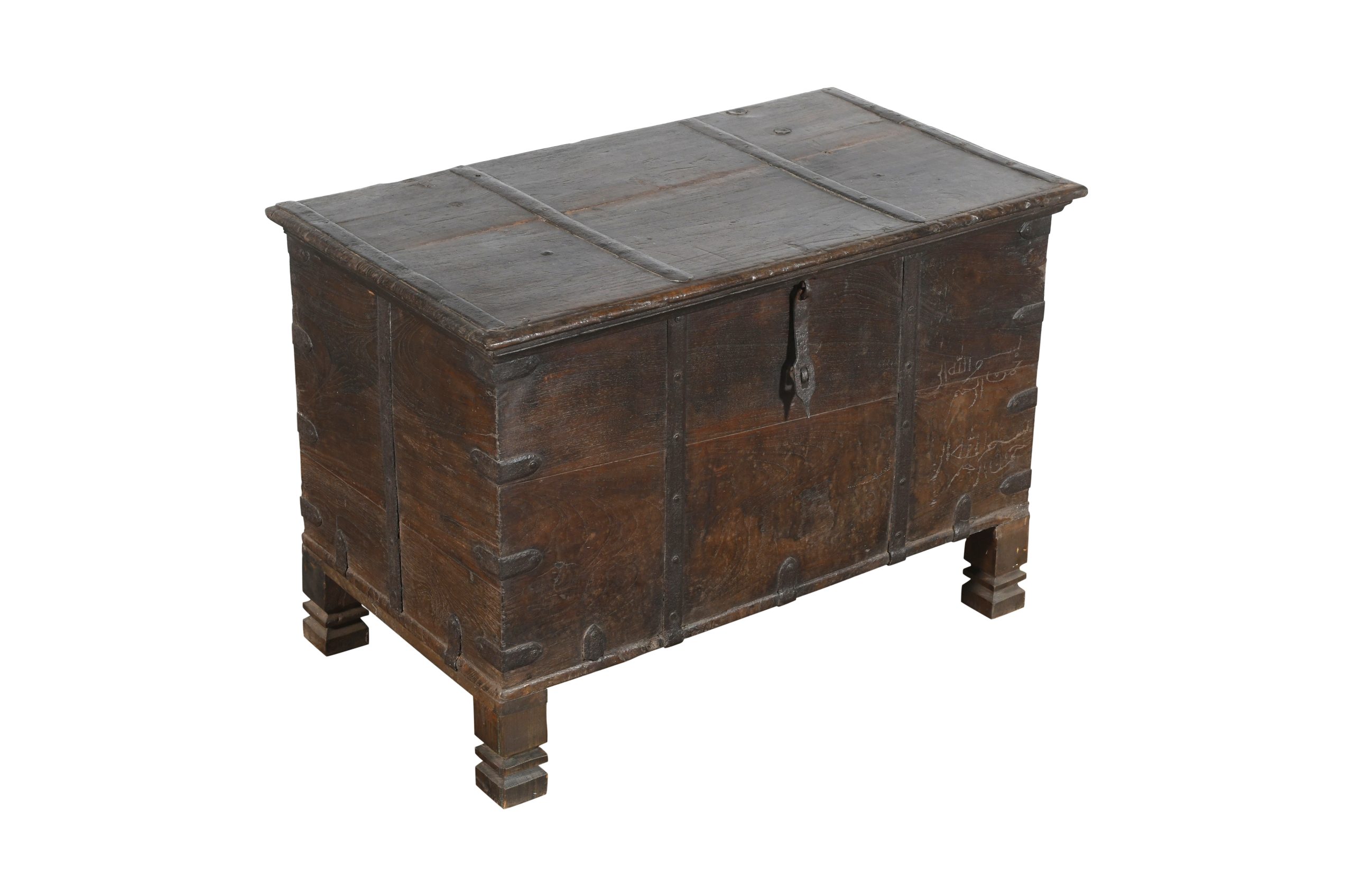 Antique Indian Teak Wood Chest On Chest Campaign Furniture Chest Of Drawers  - Jardinopia Ltd