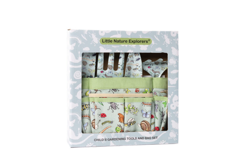 Emma Lawrence Little Nature Explorers Childrens Gardening Tool Gift Set - Green Trim