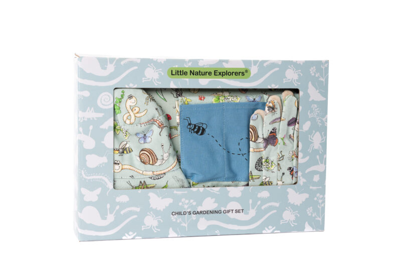 Emma Lawrence Little Nature Explorers Childrens Garden Wear Gift Set - Blue Trim