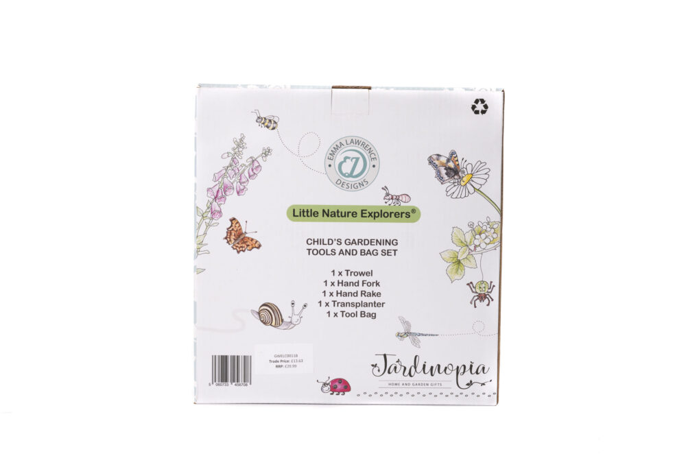 Emma Lawrence Little Nature Explorers Childrens Gardening Tool Gift Set - Blue Trim - Image 15