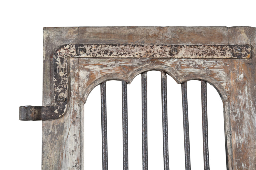 Antique Indian Teak Wood Jali Shutter Doors - Image 3