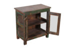Antique Indian Burma Teak Wood Almirah Display Cupboard
