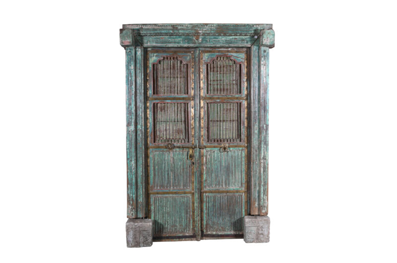 Antique Indian Teak Wood Door And Frame