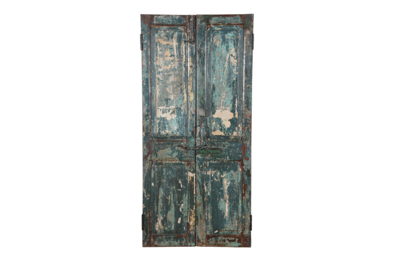 Antique Indian Teak Wood Pair Of Doors - Image 3