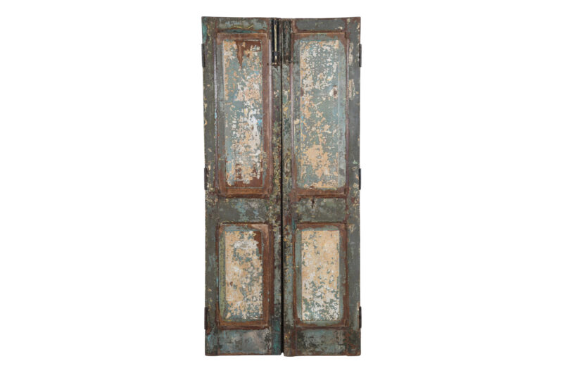 Antique Indian Teak Wood Pair Of Doors - Image 3