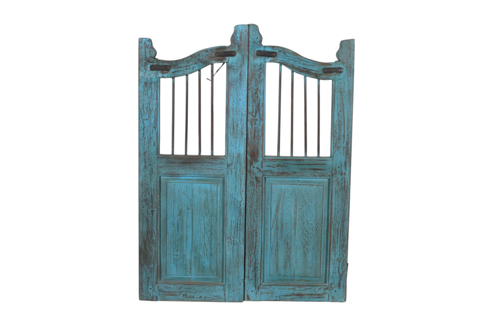 Antique Indian Teak Wood Dog Gate - Image 3
