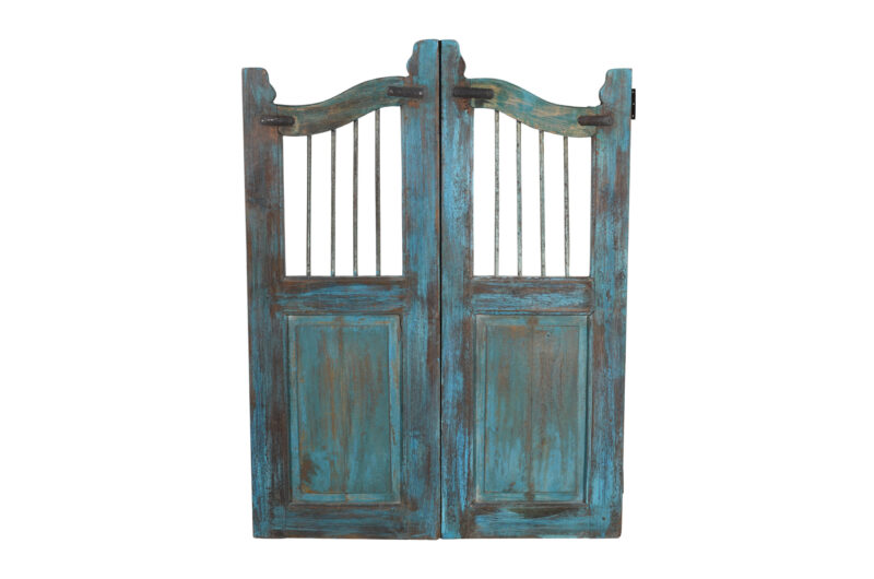 Antique Indian Teak Wood Dog Gate - Image 3