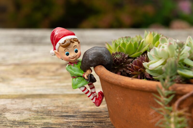 Pot Buddies Christmas Naughty Elf Plant Pot Hanger - Image 5