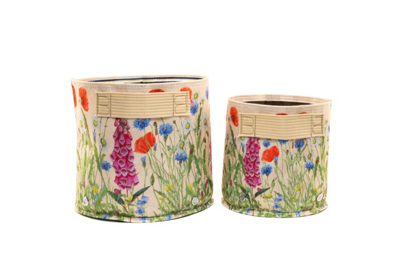 Iona Buchanan Meadow Fabric Eco Pots - 23L - Cream - Image 4