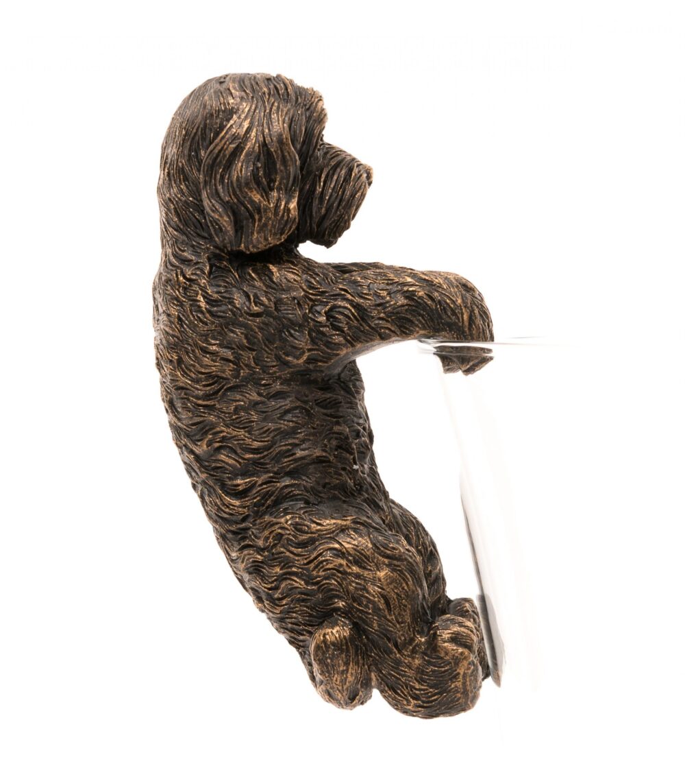 Antique Bronze Coloured Cockapoo Pot Buddy Plant Pot Hanger - Image 4