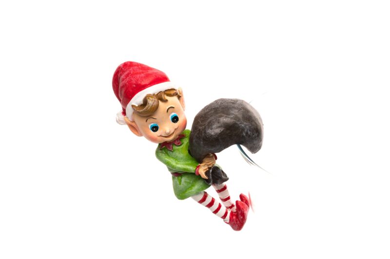 Pot Buddies Christmas Naughty Elf Plant Pot Hanger - Image 2