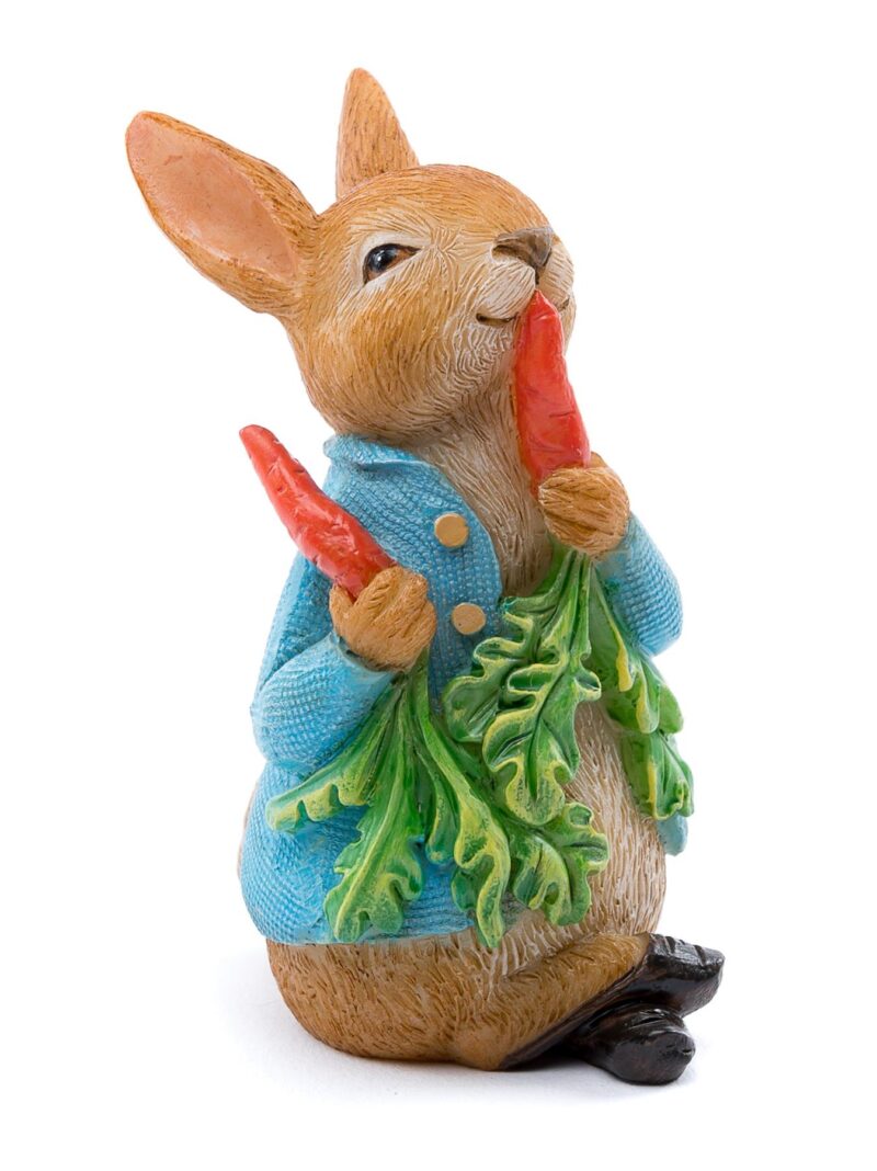 Beatrix Potter Peter Rabbit Eating Radishes Cane or Stake Topper - Image 2