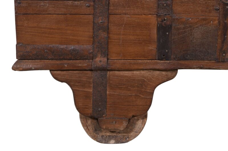 Antique Indian Teak Wood Surti Coffee Table Chest - Image 5