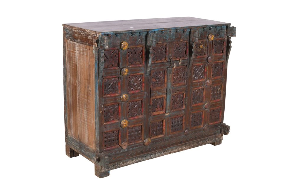 Antique Indian Teak Wood Damchiya Chest - Image 2