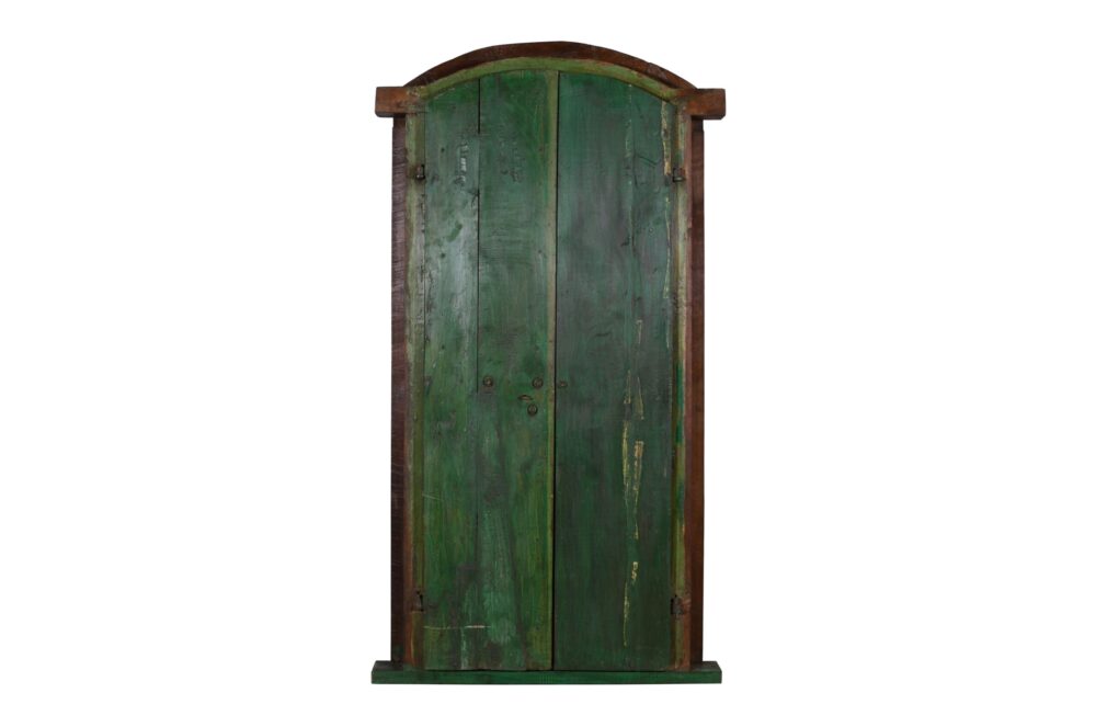 Antique Indian Teak Door and Surround Frame - Image 3