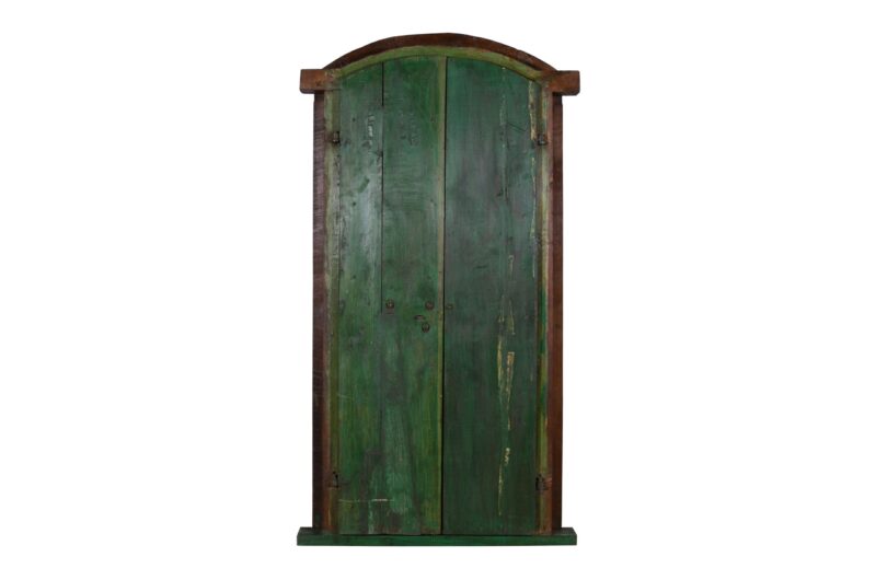 Antique Indian Teak Door and Surround Frame - Image 3