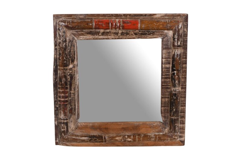 Indian Teak Wood Reclaimed Mirror