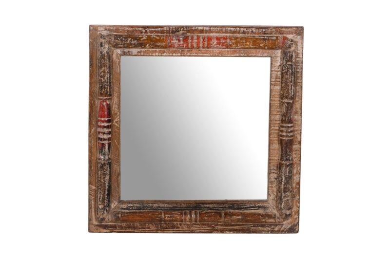 Indian Teak Wood Reclaimed Mirror