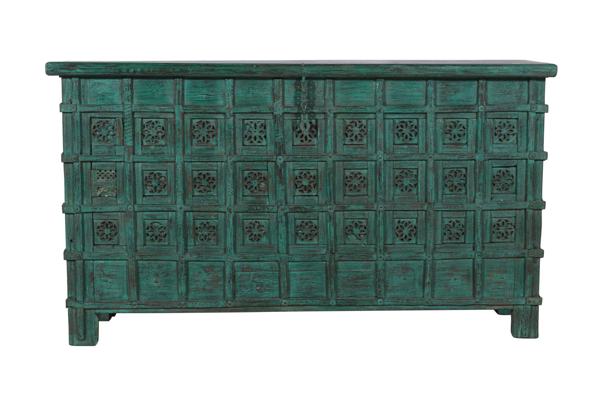 Antique Indian Teak Wood Pitara Console Chest – Jardinopia Ltd