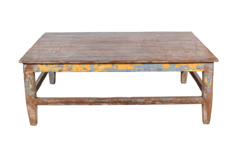 Antique Indian Thakat Teak Wood Coffee Table - Image 3