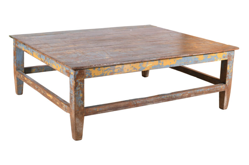 Antique Indian Thakat Teak Wood Coffee Table