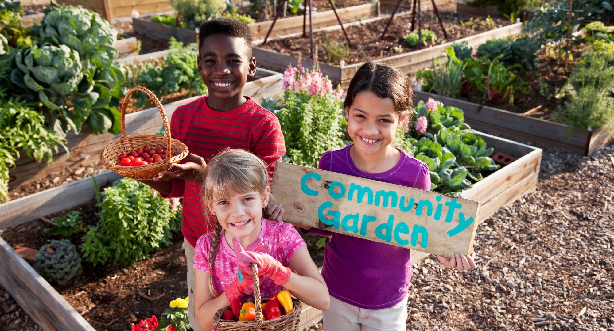 Children Gardening