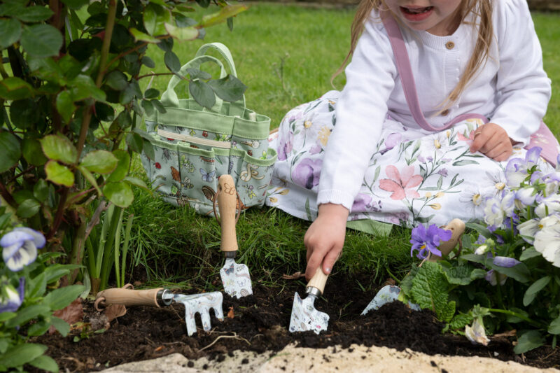 Childs Garden Tool Set with Tool Bag