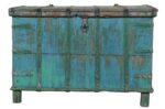 Antique Indian Teak Wood Sandook Chest Or Trunk