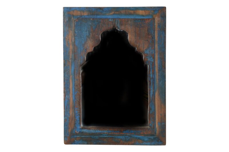 Vintage Indian Reclaimed Teak Wood Wall Mirrors