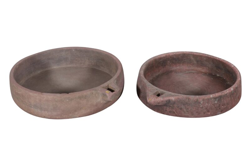 Antique Indian Hand Carved Stone Kundi Bowls - Image 3