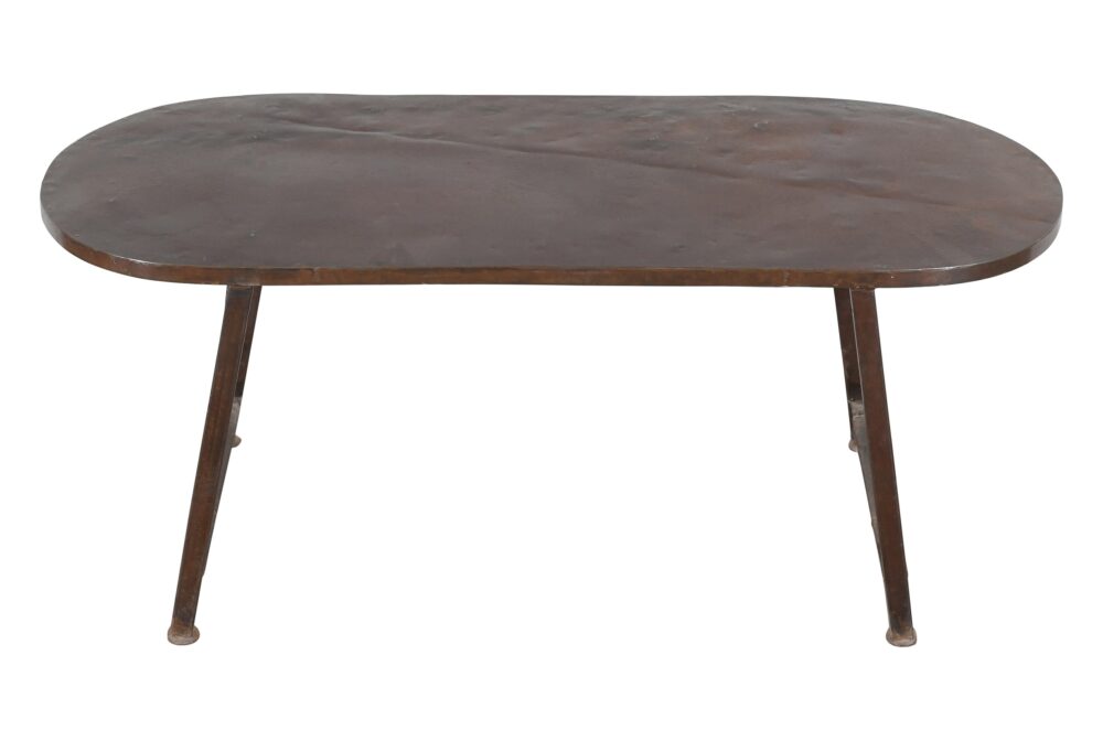 Reclaimed Vintage Indian Iron Metal Table - Image 3