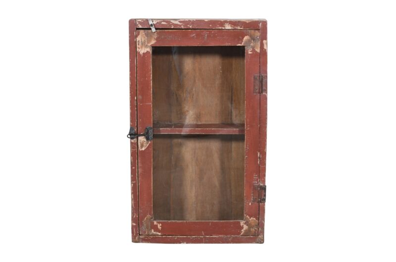 Antique Indian Teak Wood Spice Or Medicine Cabinet - Image 2