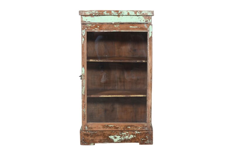 Antique Indian Teak Wood Spice Or Medicine Cabinet - Image 4