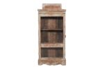 Antique Indian Teak Wood Spice Or Medicine Cabinet