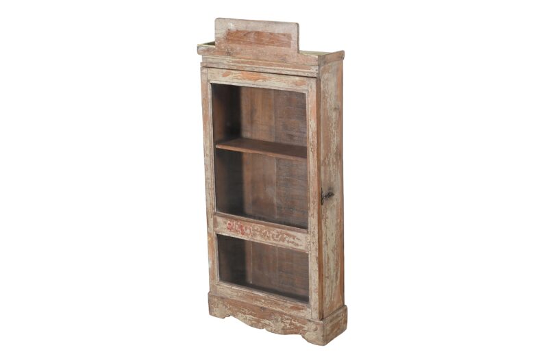 Antique Indian Teak Wood Spice Or Medicine Cabinet - Image 4