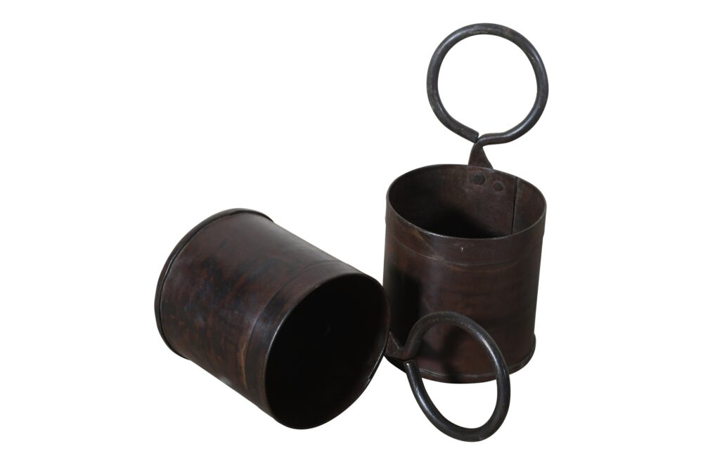 Vintage Indian Iron Desk Tidy Or Planter - Single - Image 4