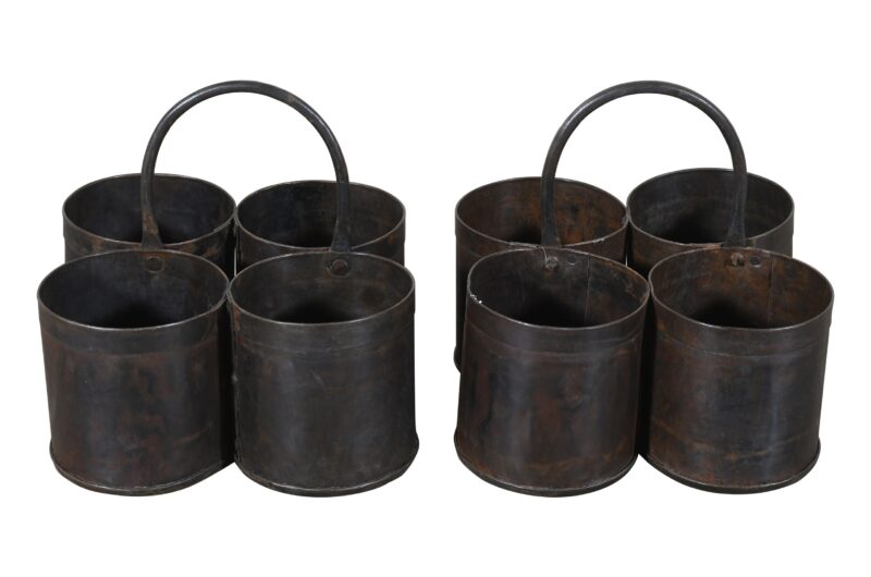 Vintage Indian Iron Desk Tidy Or Planter - Quad - Image 4