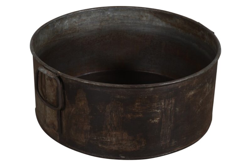 Vintage Heavyweight Indian Iron Cooking And General Kitchen Pot - Image 2