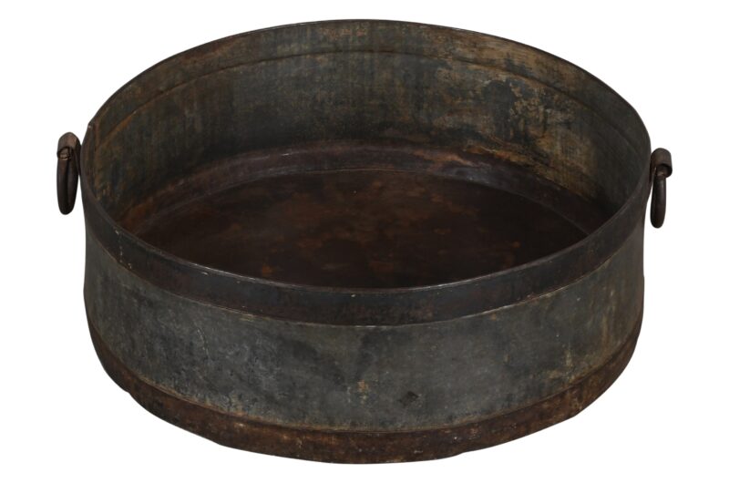 Vintage Heavyweight Indian Iron Cooking And General Kitchen Pot - Image 3