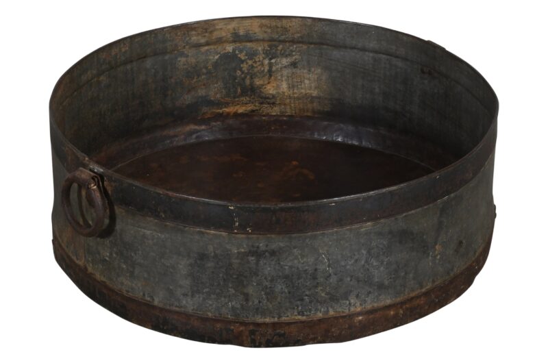 Vintage Heavyweight Indian Iron Cooking And General Kitchen Pot - Image 2