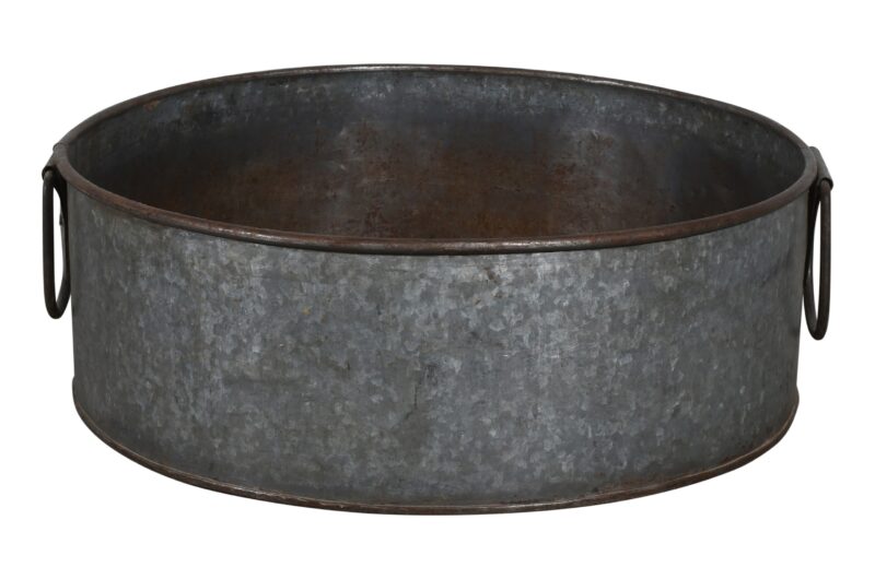 Vintage Heavyweight Indian Iron Cooking And General Kitchen Pot