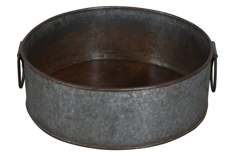 Vintage Heavyweight Indian Iron Cooking And General Kitchen Pot - Image 3