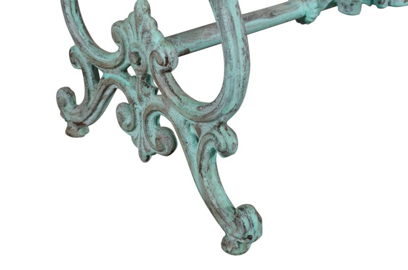 Cast Iron Heavyweight Console TableWith Marble Top - Image 6