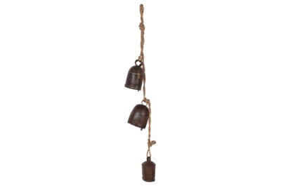 Antique Indian Iron Cow Bell Wind Chimes
