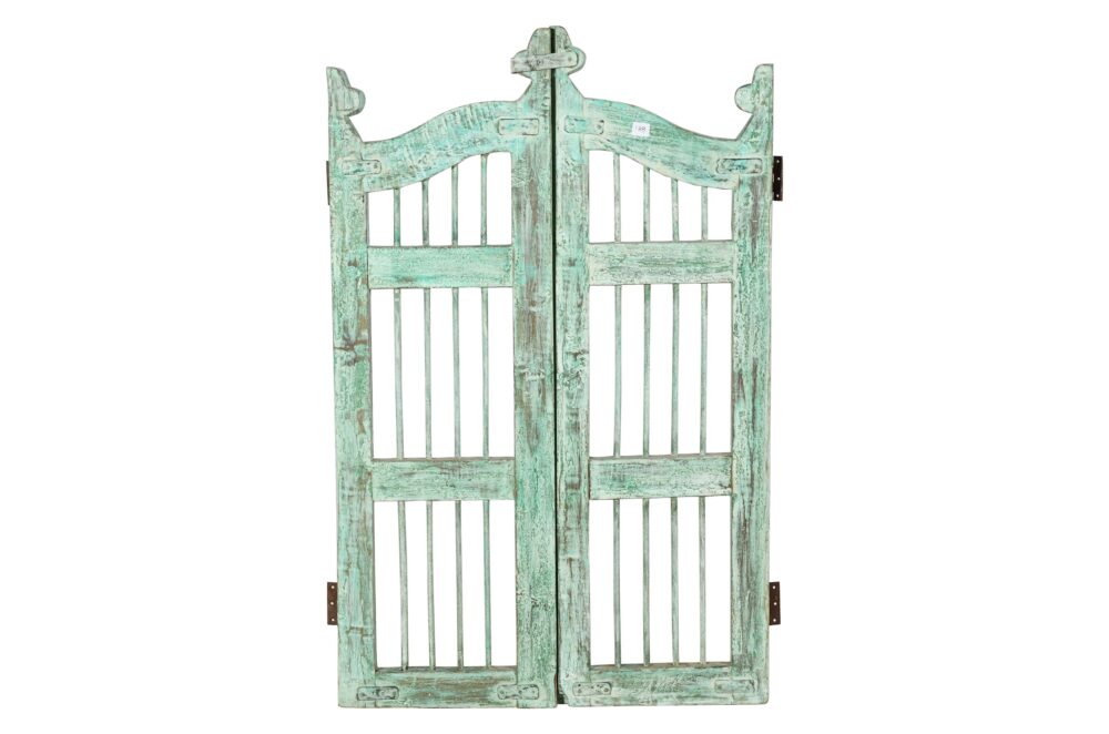 Antique Indian Teak Wood Garden Dog Gates