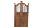 Antique Indian Teak Wood Garden Dog Gates