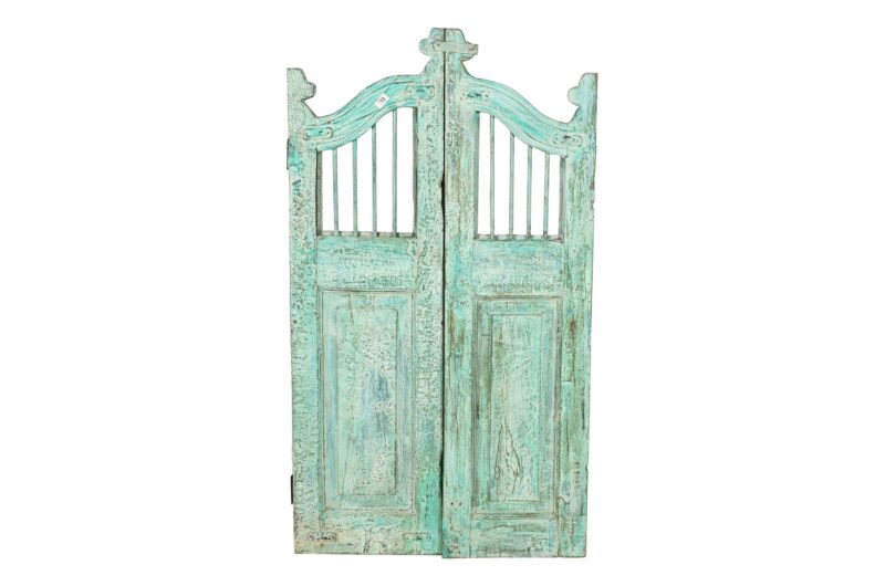 Antique Indian Teak Wood Garden Dog Gates