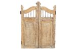 Antique Indian Teak Wood Garden Dog Gates